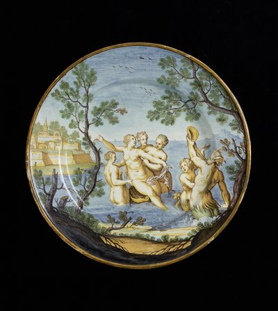 Teller mit Amphitrite und Nymphen von Ferdinando Maria Campani